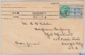 48695 - NEW SOUTH WALES -  POSTAL HISTORY -  COVER to USA 1909