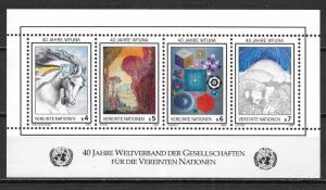 UN Vienna 66 40th WFUNA s.s. MNH