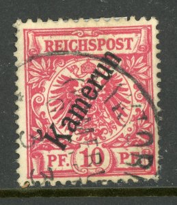 Cameroun 1897 Germany 10 pfg Numeral First Issues Scott # 3 VFU E322