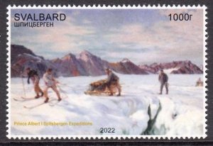 SVALBARD SPITSBERGEN 2022 POLAR EXPLORER PRINCE ALBERT I ROYALTY MNH LOCAL STAMP