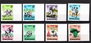 Rwanda 1978 MNH Sc 849-56 IMPERFORATE