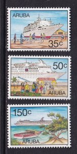 Aruba  #151-153   MNH 1997  tourism  cruise ships