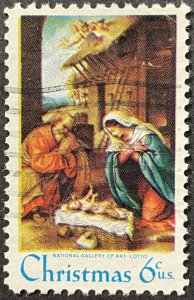 US #1414 Used F/VF 6c Christmas - National Gallery of Art - Lotto 1970 [G20.5.4]