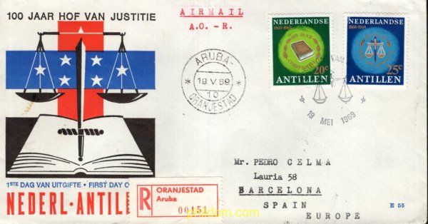 714462 MNH ANTILLAS HOLANDESAS 1969 CENTENARIO DE LA CORTE DE JUSTICIA