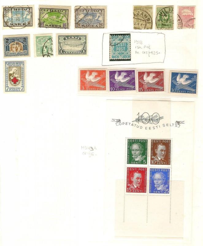 Lithuania & Estonia Collection on Pages