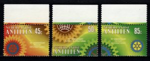 Netherlands Antilles 1980 75th Anniv. Rotary International, Marginal Set [Mint]