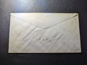 1937 British St Lucia Coronation Cover Castries to New York NY USA