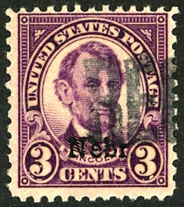 U.S. #672 USED