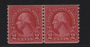 599A pair VF OG w/Weiss cert. never hinged nice color cv $ 500 ! see pic !