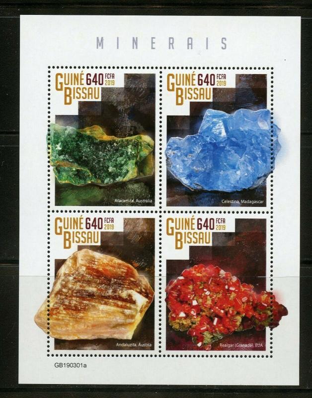 GUINEA BISSAU  2019  MINERALS SHEET  MINT NH