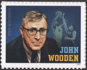 SC#5833 (Forever) John Wooden Single (2024) SA