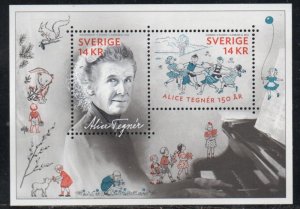 Sweden Sc 2737 2014 Tegner stamp sheet mint NH