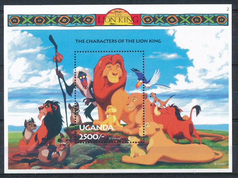 Disney Uganda - MNH Souvenir Sheet Cartoons Lion King (1994)