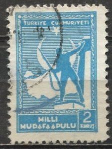 Turkey 1941: Sc. # RA50 Used Single Stamp
