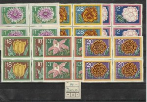 Bulgaria MNH Flowers Stamps Blocks Ref: R6971