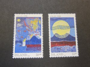 Iceland 1992 Sc 760-61 set MNH