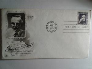 SCOTT # 1294 $ 1.00 O'NEILL FIRST DAY OF  ISSUE AMERICAN PLAYWRITE