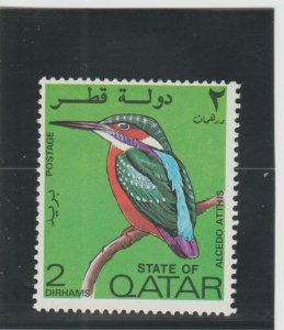 Qatar  Scott#  280  MH  (1972 European Kingfisher)