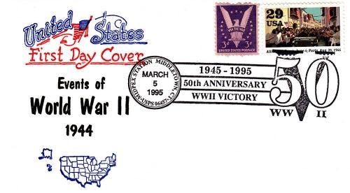1995 50th Anniv End of WWII MIDPEX Middletown CT Artopage
