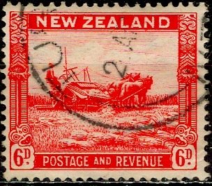 New Zealand; 1935: Sc. # 193: O/Used Single Stamp