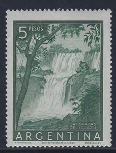 Argentina, Scott #639; 5p Iguacu Falls, MLH