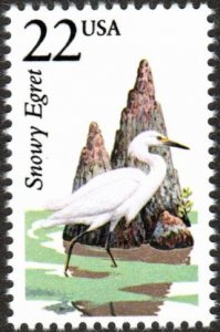 United States 2321 - Mint-NH - 22c Snowy Egret (1987) (cv $1.00)