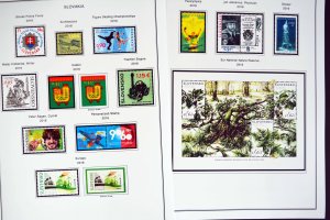 COLOR PRINTED SLOVAKIA 1939-2010 + 2011-2020 STAMP ALBUM PAGES (136 ill. pages)