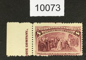 MOMEN: US STAMPS # 236 MINT OG H LOT # 10073