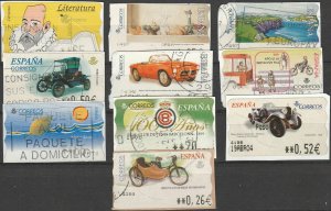 Spain,  10 Used Labels On Scan