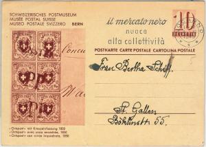 63344 - SWITZERLAND - POSTAL HISTORY -  POSTAL STATIONERY CARD 1945 -  STAMP DAY