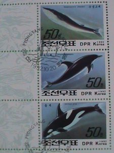 KOREA STAMP 1992  KOREA WALES. CTO- NOT HING  S/S SHEET