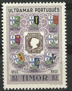 Timor # 278  Stamp Centennial  1953  (1) VF Unused