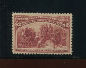 242 Columbian Exposition Issue  $2 Value Unused Stamp (242 A1)