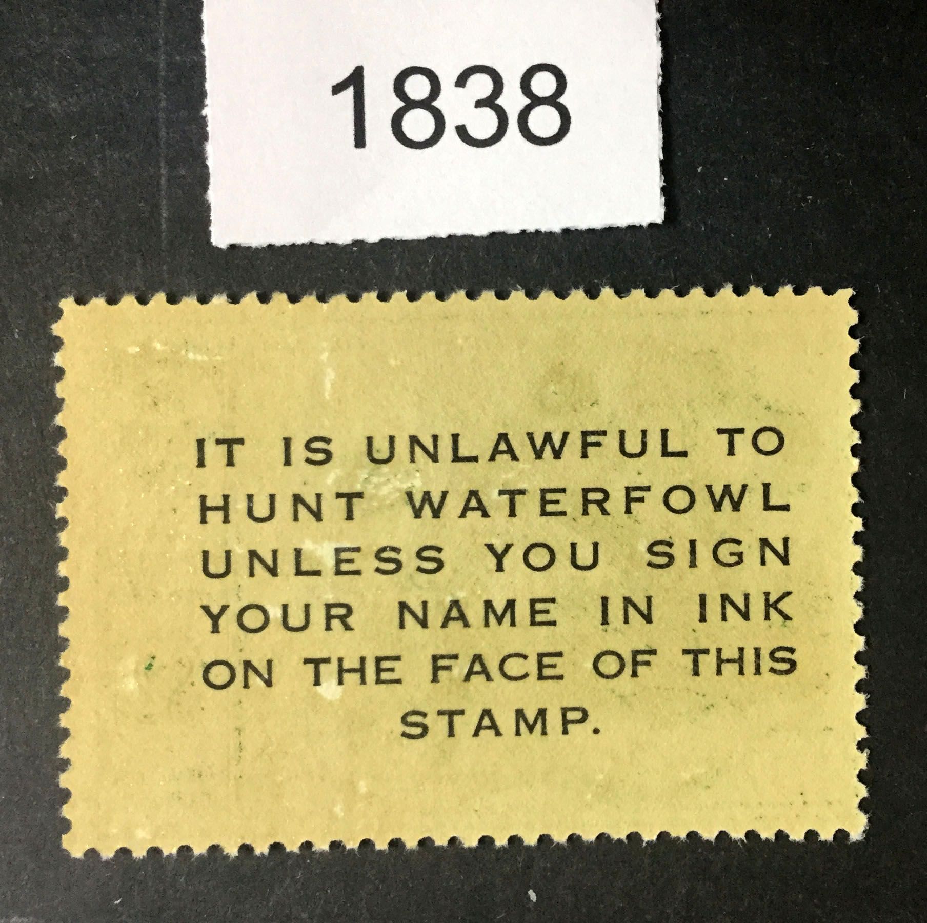 US Stamps Rw16 Mint OG NH LOT 1838 United States, Duck Stamps