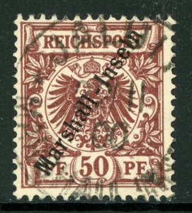 Marshall Islands 1899 Germany 50 pfg Brown Berlin Print Sc #12 VFU X62