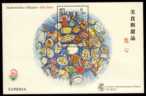 Macau - Mint Souvenir Sheet Scott #1002 (Local Foods)