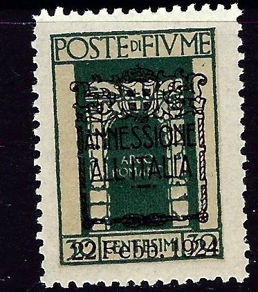 Fiume 201 MNH 1924 overprinted issue