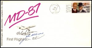 US 1st Flight MD-87 1986 Cover