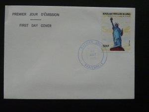 centenary of statue of Liberty FDC Congo 1986