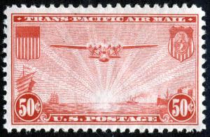 SC#C22 50¢ China Clipper MH 