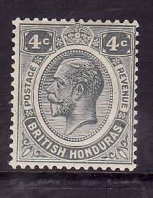 British Honduras-Sc#96- id6-unused NH 4c KGV-1929-