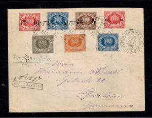 San Marino #25 - #28 (Sassonne #8 - #11) Very Fine Used On Rare Cover