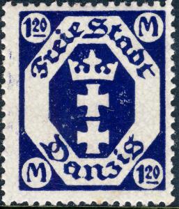 DANZIG - 1921 - Mi.84 1.20M blackish violet-blue - Mint*