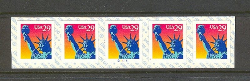 USA PNC SC# 2599b LIBERTY $0.29c PL# D1111 -PNC5 S.A.SPACE-MNH