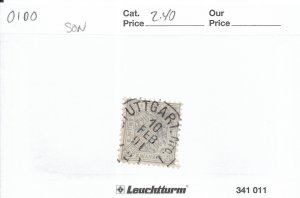 Germany: Wurttemberg sc # O100 used SON (57546)