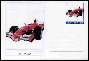 CHARTONIA, Fantasy - Ferrari - Postal Stationery Card...