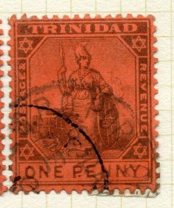 TRINIDAD & TOBAGO;   1904 early Ed VII issue fine used 1d. value