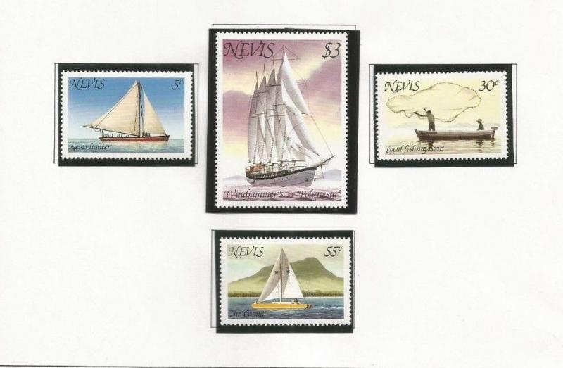 NEVIS SCOTT 114-7 MNH 