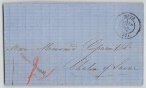 Germany (Occupation of Alsace) 1870 Franco-Stempel Stampless Cover Metz