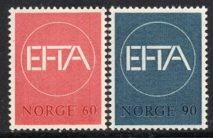 2033 - Norway 1967 EFTA - European free trade area - MNH Set